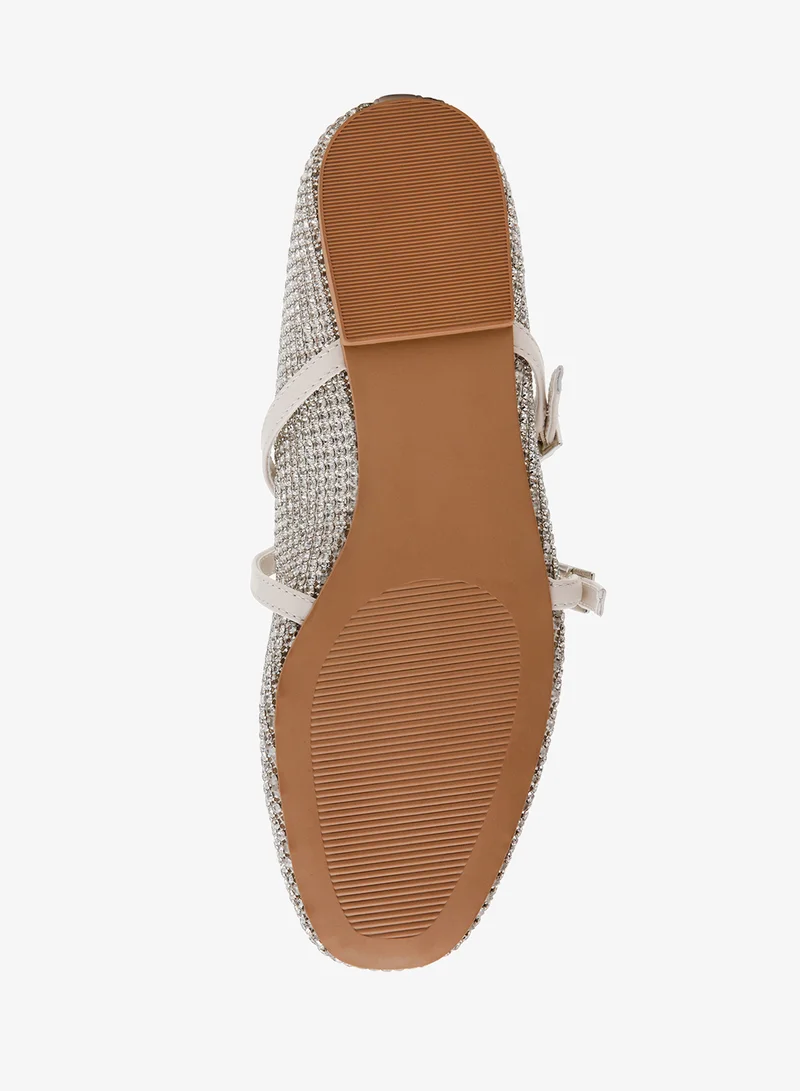 STEVE MADDEN  Rhinestones and Nappa PU Ballerinas for Women | Best Price UAE